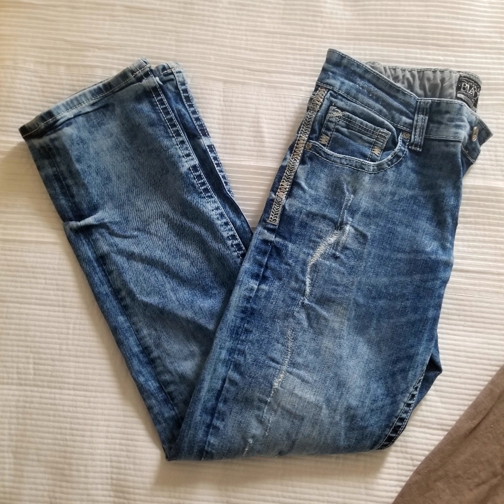 Buckle Black Straight Leg Men's Jeans